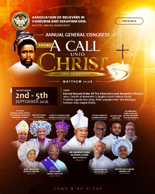 ABCS Annual General Congress 2026 flyer